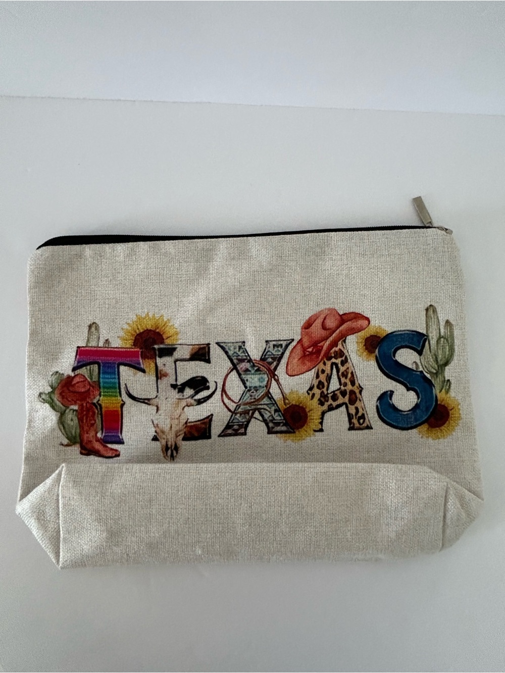 NWT - Texas Canvas Pouch